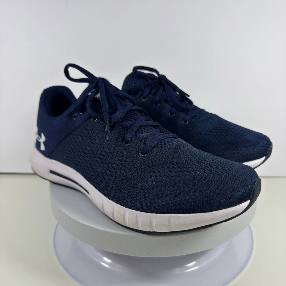 Under Armour Running‎ Shoes Men 7.5 Navy Blue Mesh Lightweight Comfort